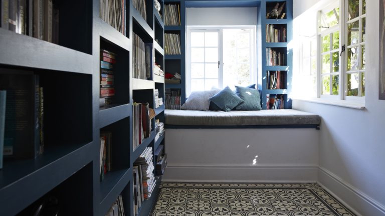 Transform Your Closet into a Mini Library Using DIY Pallet Shelves
