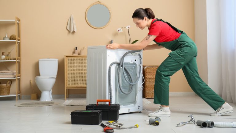 7 Chic Ways to Conceal Your Bulky Washer and Dryer